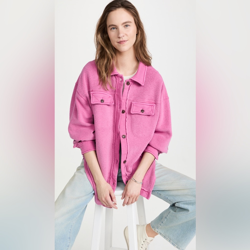 Free People Ruby Jacket-  pink XS